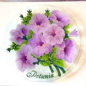Peggy Karr Petunia Plate